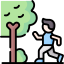 jogging track in DTC Downtown Rajarhat surrounded by landscaped greenery